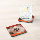 Birmanの神聖な子ネコ コースター (右側)