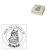 Birman Cat図書室の書籍 ラバースタンプ (押印)
