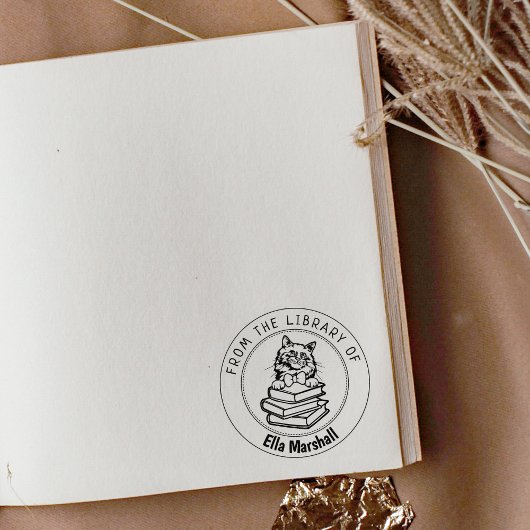 Birman Cat図書室の書籍 ラバースタンプ