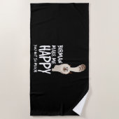 Birman Cat ビーチタオル (正面)