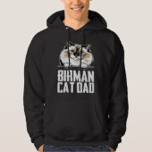 Birman cat dad パーカ (正面)
