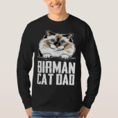 Birman cat dad tシャツ (正面)