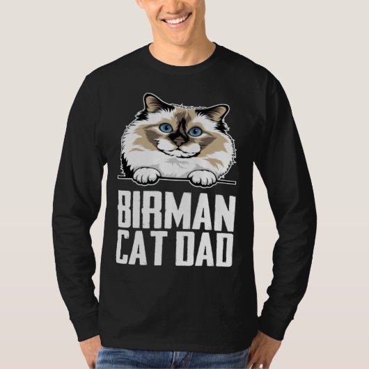 Birman cat dad tシャツ (正面)