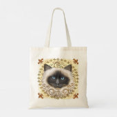 Birman Cat Fleur De Lis  トートバッグ (裏面)