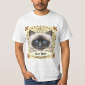 Birman Cat Fleur De Lis  Tシャツ (正面)