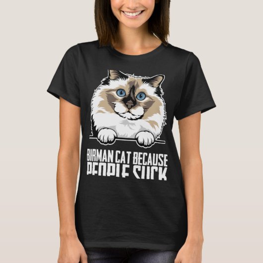 Birman cats Birman Birman子猫6 Tシャツ (正面)