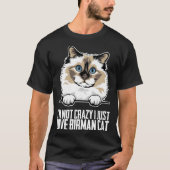 Birman kitten Birman mom Birman dad 1 Tシャツ (正面)