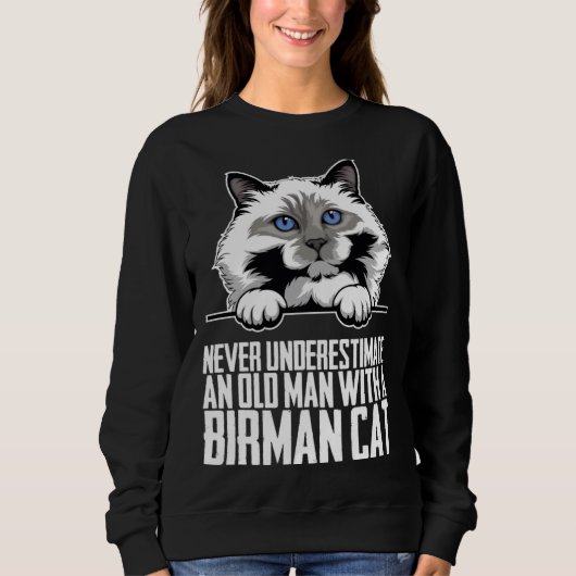 Birman mom  Birman kitten  Birmans  2 スウェットシャツ (正面)