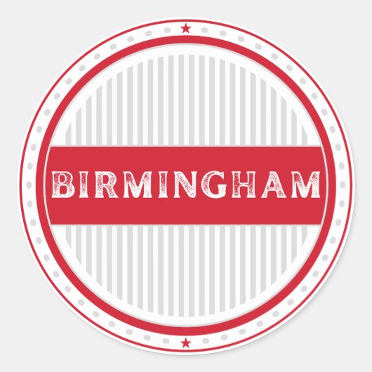 Birmingham City Pride Emblem – English Identity ラウンドシール (正面)