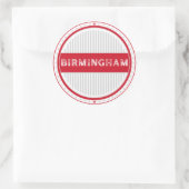 Birmingham City Pride Emblem – English Identity ラウンドシール (バッグ)