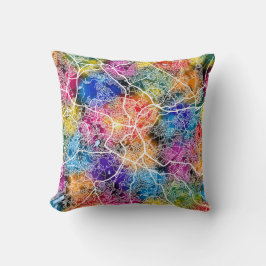 Birmingham United Kingdom City Map クッション