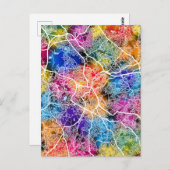 Birmingham United Kingdom City Map ポストカード (正面/裏面)