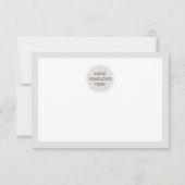 BIRO BUSINESS BLACKをモダン挿入カジュアルありがとう サンキューカード (裏面)