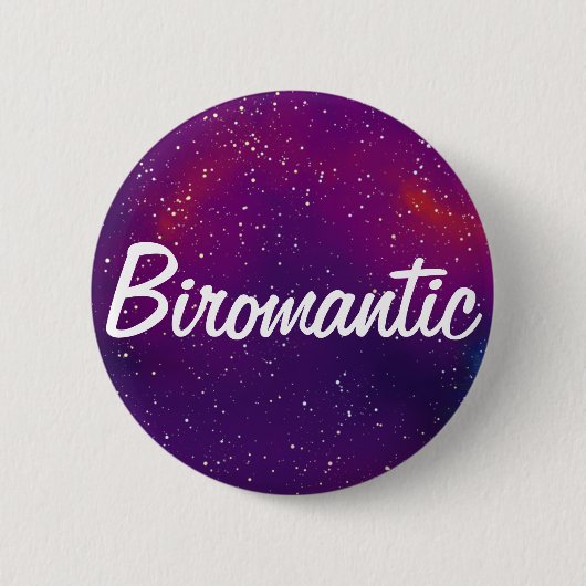 Biromantic Customizable Galaxy Identity 缶バッジ (正面)