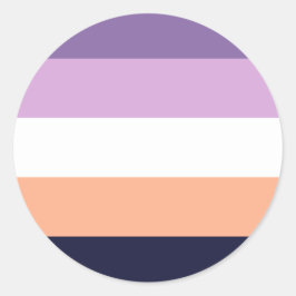 Biromantic Pride Flag ラウンドシール