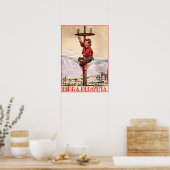 BIRRA PEDAVENA 1920ヴィンテージイタリアンビール広告 ポスター (キッチン)