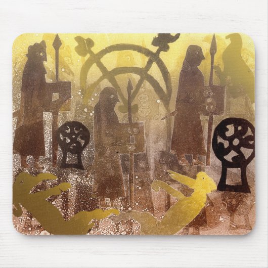 BirsayのPictish石 マウスパッド (正面)