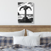 Birsay Whalebone – Orkney Ink Monument キャンバスプリント (インサイチュ (寝室))