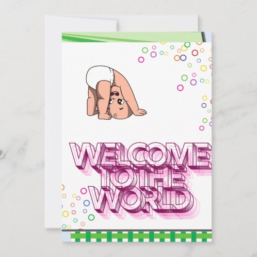 birt祝賀ベビー シーズンカード (正面)