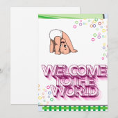 birt祝賀ベビー シーズンカード (正面/裏面)