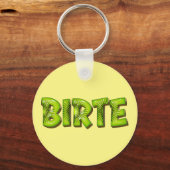 Birte Name Kiwi Design Schlüsselanhänger キーホルダー (正面)