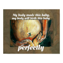 Birth Affirmation Poster - "Perfectly"