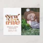 Birth AnnouncementフォトポストカードNew To The Tribe 案内ポストカード (正面)