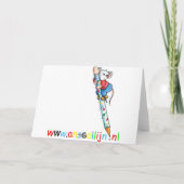 Birth announcement "Baby's Arrival" Greeting Card 案内状 (裏面)