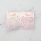 Birth announcement black girl - Dreamy cloud girl 案内状 (内部)