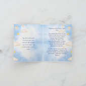 Birth announcement card - We are over the moon! 案内状 (内部)