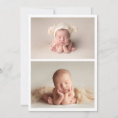 Birth Announcement Card | Welcome Baby Photo  案内状 (裏面)