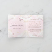 Birth announcement girl - Dreamy nightstar girl 案内状 (内部)