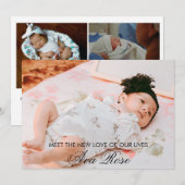 Birth Announcement | Multi Photo Collage (正面/裏面)