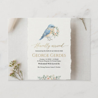 Birth Announcement Postcard 案内ポストカード