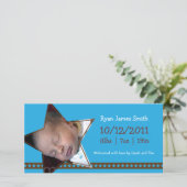 Birth Announcement with a Blue and Starテーマ 案内状 (スタンド正面)