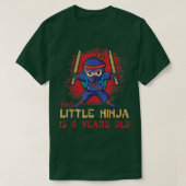 Birth Born Age 6 Years Old Samurai Japan Japanese  Tシャツ (デザイン正面)