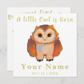 Birth Boy and Girl, sweet little Owl (正面/裏面)