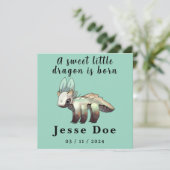 Birth Boy Card Cute Dragon  (スタンド正面)