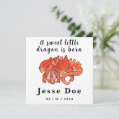 Birth Boy Card Cute Dragon pixel art (スタンド正面)