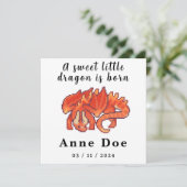 Birth card Girl Cute Dragon pixel art (スタンド正面)