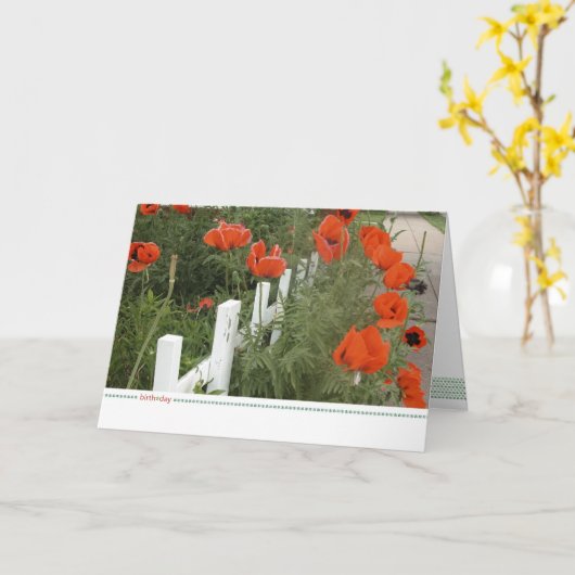 birth*day カード (黄色い花)