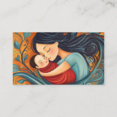 Birth Doula Mother Baby Art Natural Birthing  名刺 (裏面)