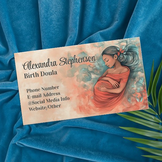 Birth Doula Mother Baby Art Natural Birthing  名刺