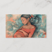 Birth Doula Mother Baby Art Natural Birthing  名刺 (裏面)