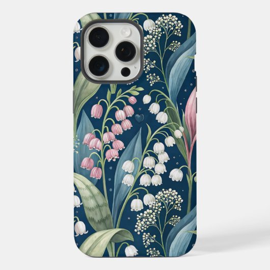 Birth Flower Botanical Design iPhoneケース (裏面)