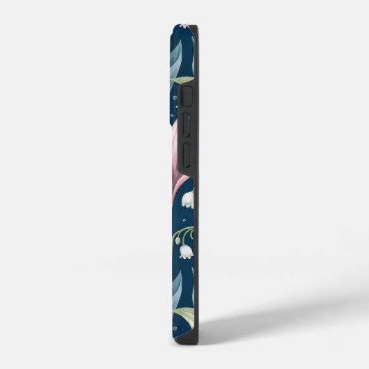 Birth Flower Botanical Design iPhoneケース (左側面)