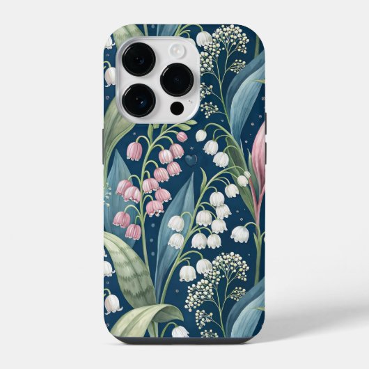 Birth Flower Botanical Design iPhoneケース (裏面)