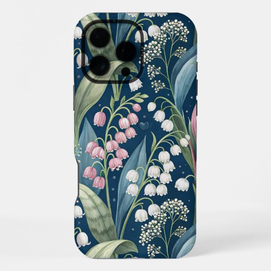 Birth Flower Botanical Design iPhoneケース (裏面)