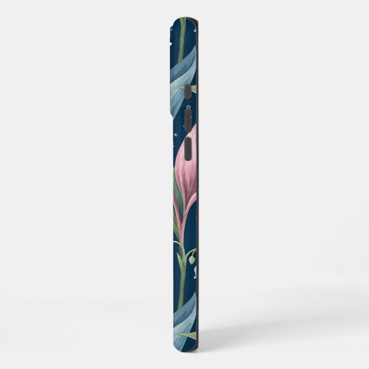 Birth Flower Botanical Design iPhoneケース (左側面)