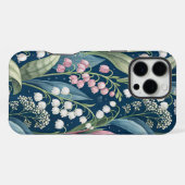 Birth Flower Botanical Design iPhoneケース (裏面横)